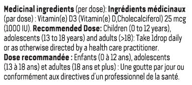 Vitamine D3 – Gouttes